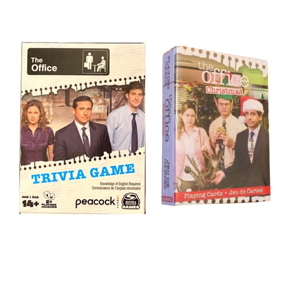 Games Tv Show The Office Trivia Card Game And Christmas Playing Cards